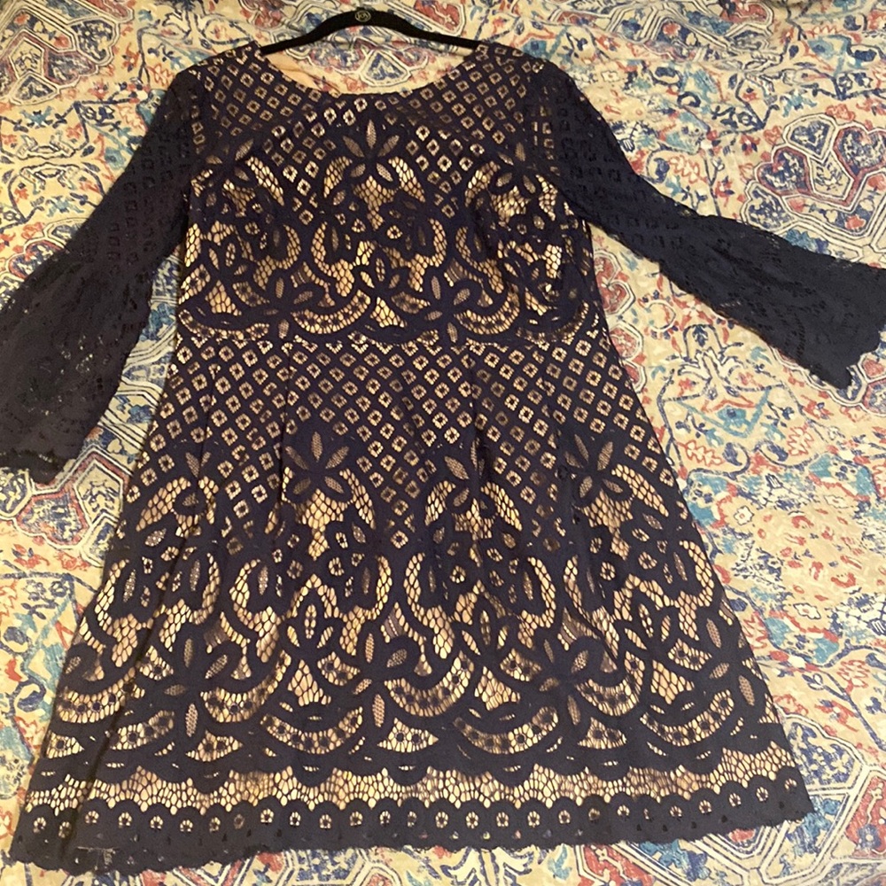 Nordstrom Eliza J Navy Dress size 14